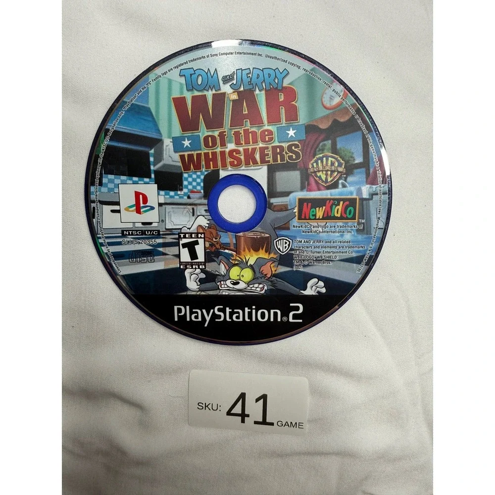 Tom and Jerry War of the Whiskers Sony PlayStation 2 PS2 SLUS-20355 Disc Only